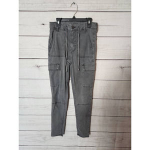 American Eagle Outfitters Womens Hi-Rise Jegging Gray Stretch Cargo Pockets 6